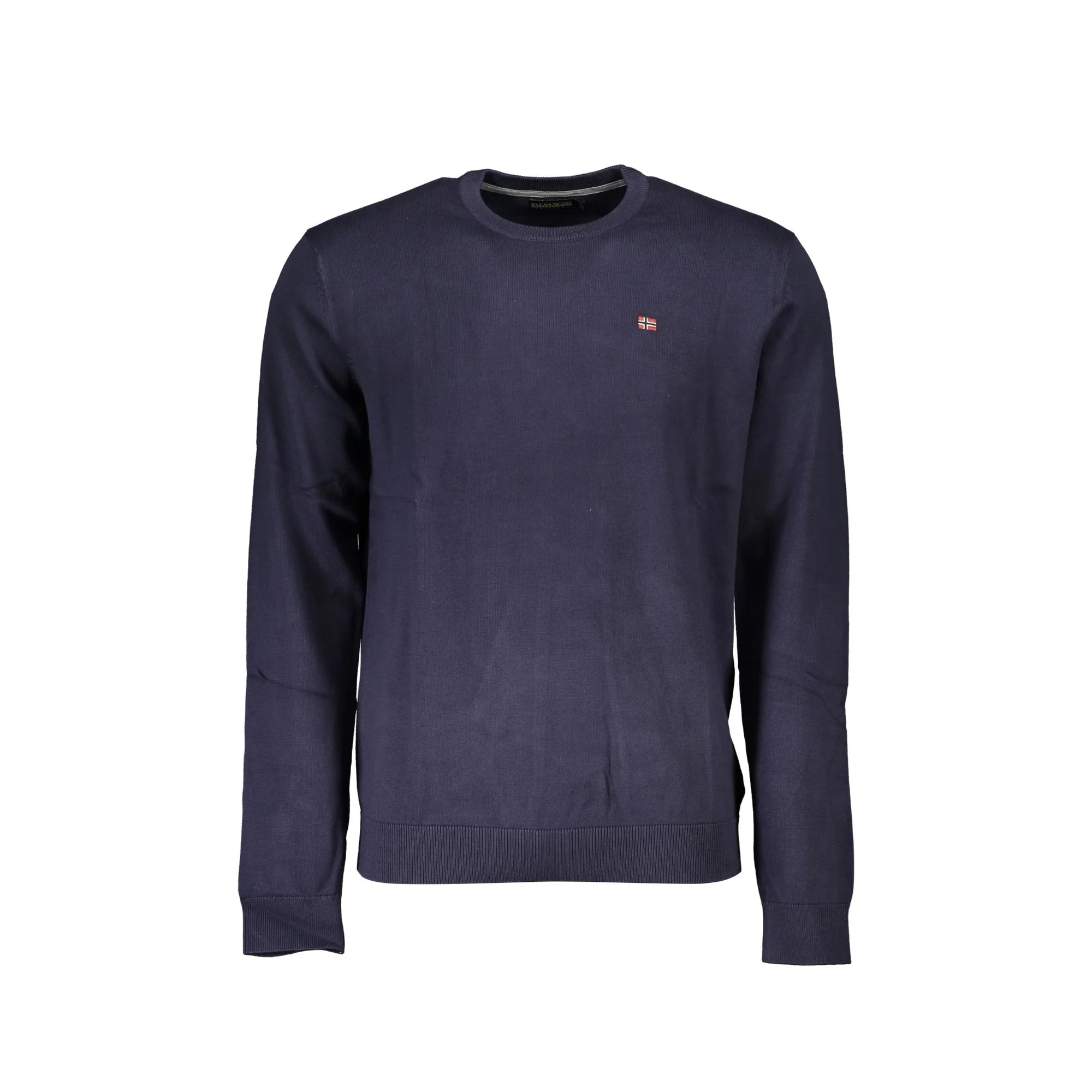 Napapijri Maglia Uomo Blu Girocollo Regular Fit con Ricamo e Logo Maglie - foto prodotto