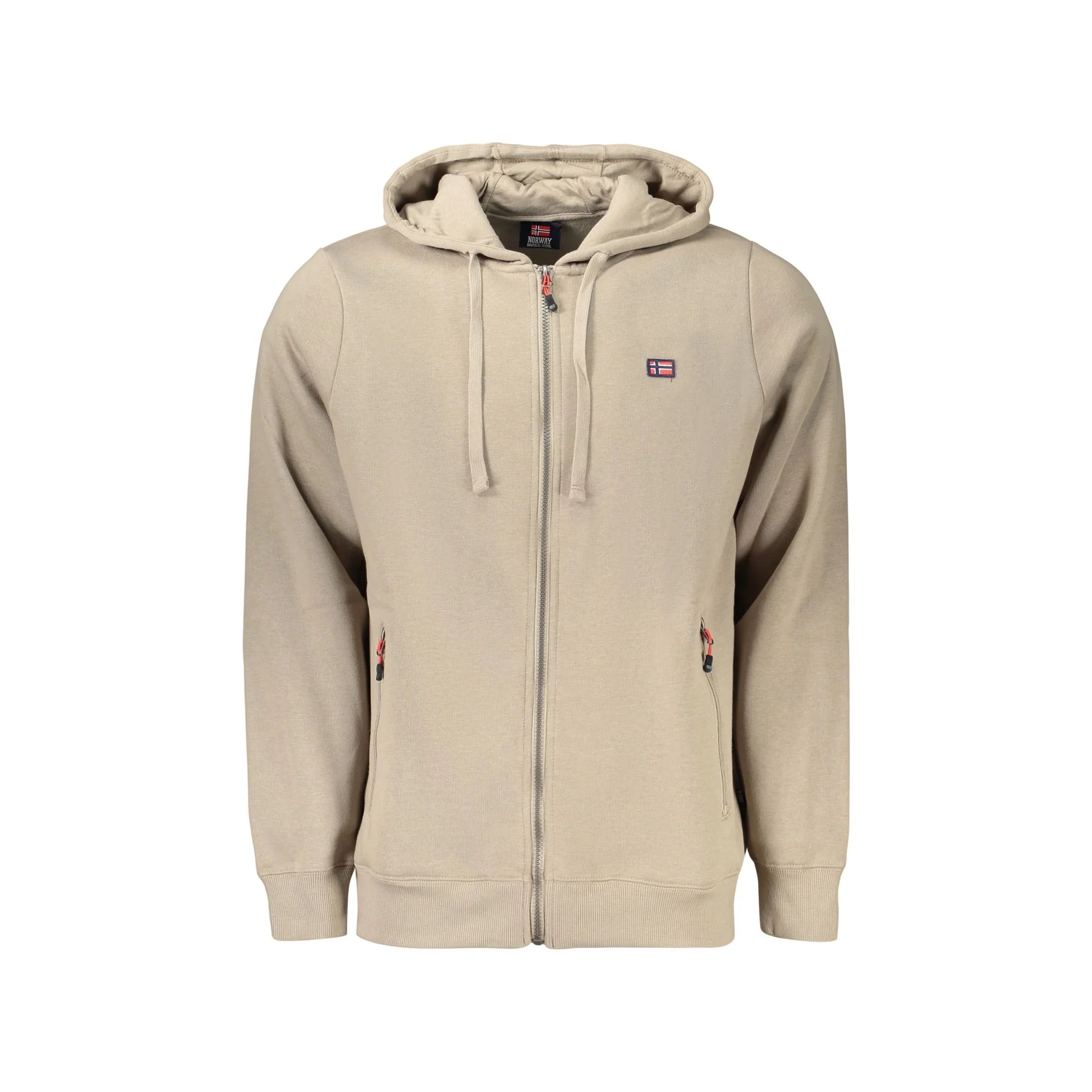 NORWAY 1963 FELPA CON ZIP UOMO MARRONE
