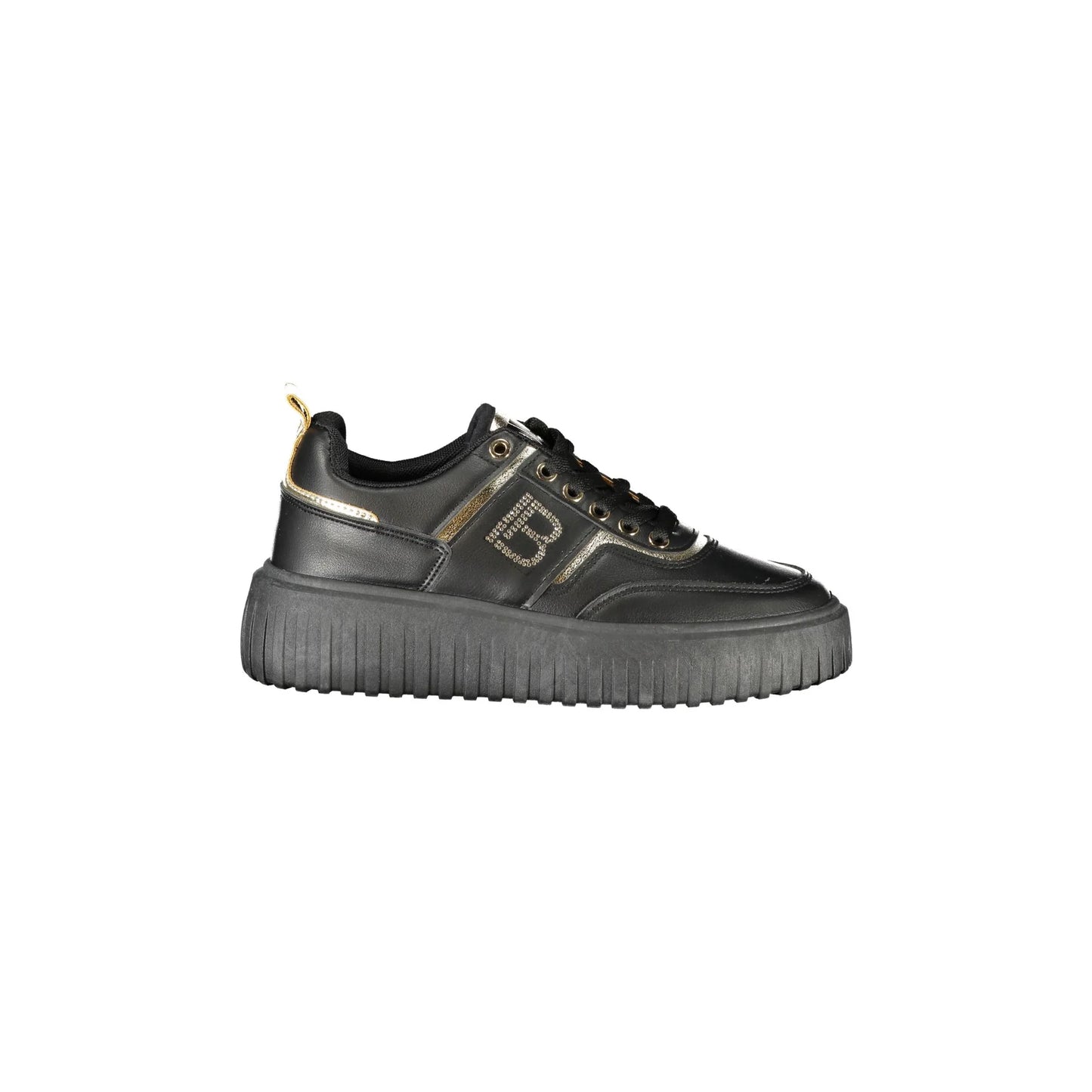 LAURA BIAGIOTTI Sneakers Donna Nere con Lacci e Strass Nero - foto prodotto