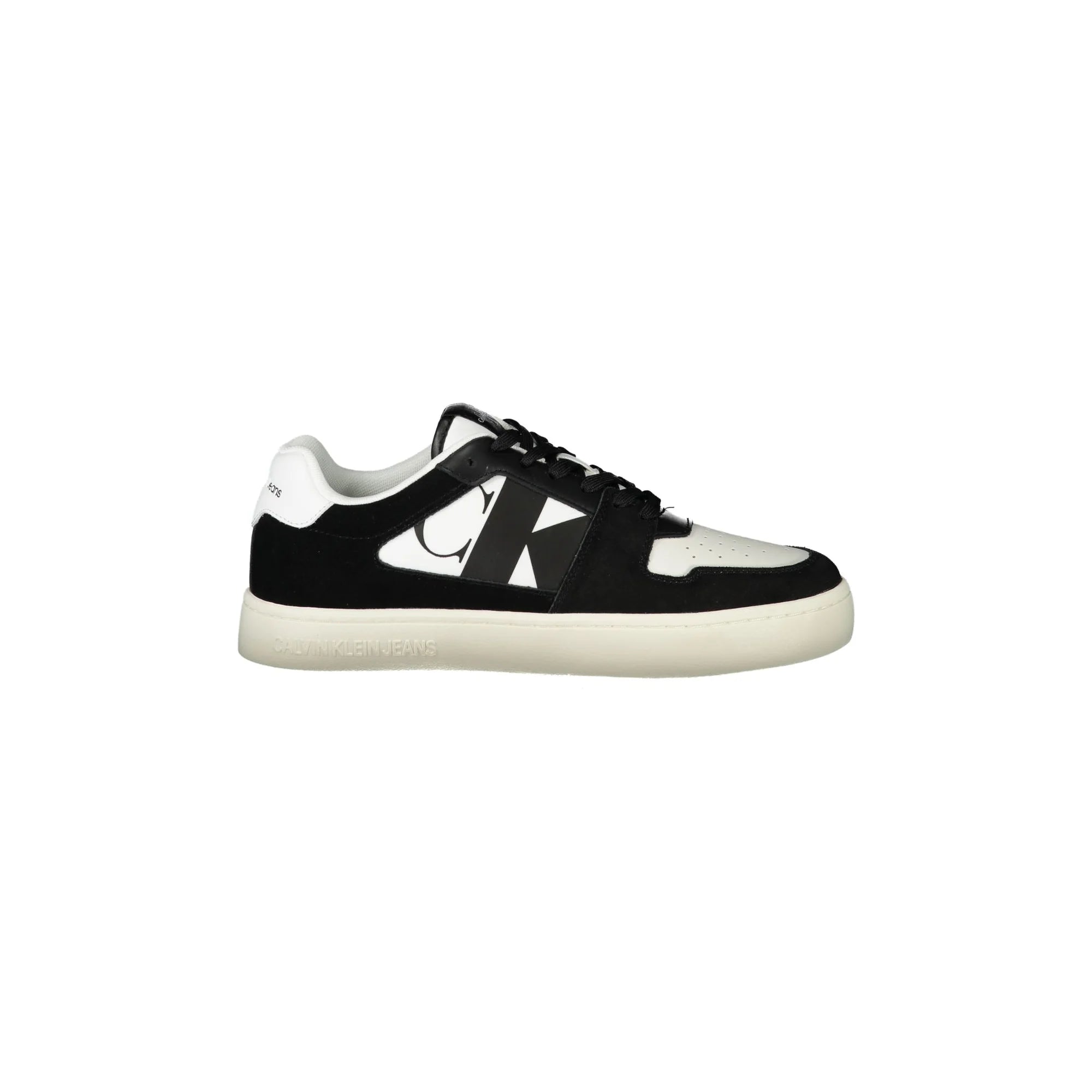 CALVIN KLEIN Scarpe Sneakers Uomo Bianche con Dettagli Neri e Plantare Removibile Bianco - foto prodotto