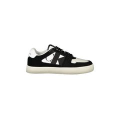 CALVIN KLEIN Sneakers Mænd Hvide med Sorte Detaljer og Aftagelig Sål