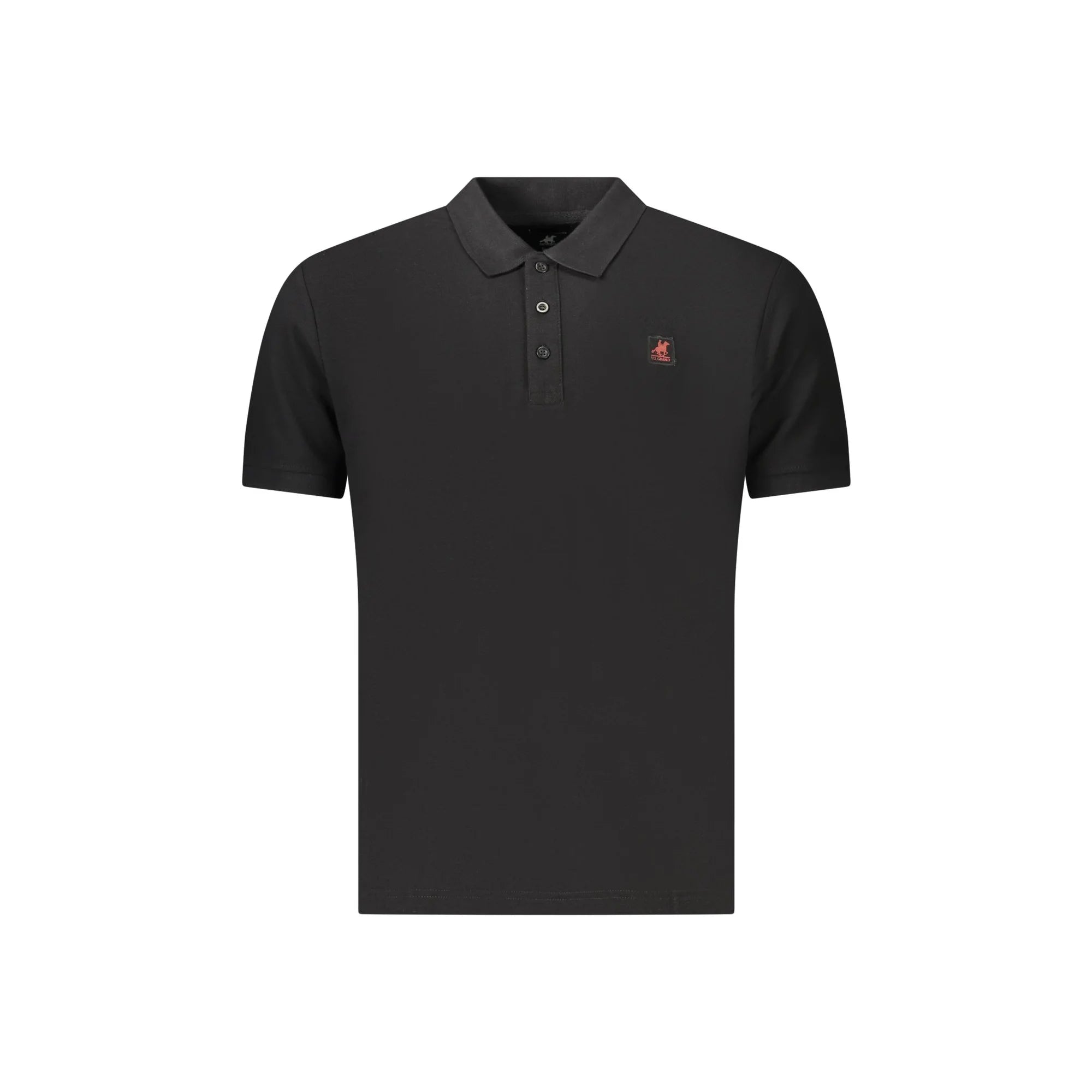 U.S. GRAND POLO MANICHE CORTE UOMO NERO
