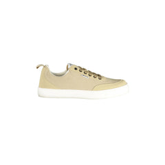 Gas Sneakers Men Beige Contrast Details