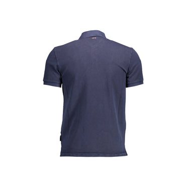 Napapijri Polo Maniche Corte Uomo Blu Stampa/Ricamo/Logo - vista 2