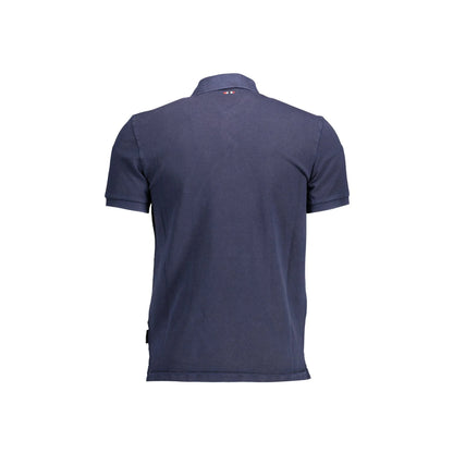 Napapijri Polo Maniche Corte Uomo Blu Stampa/Ricamo/Logo - vista 2