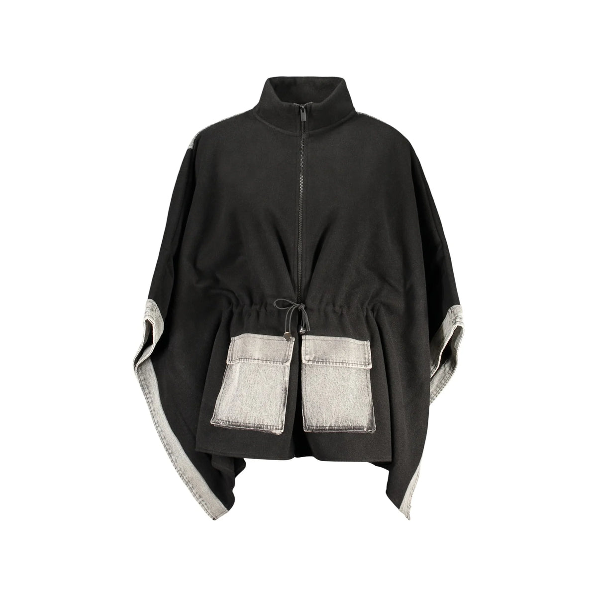 DESIGUAL PONCHO DONNA NERO
