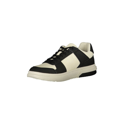 TOMMY HILFIGER Scarpe Sneakers Uomo Nere con Lacci e Logo nero - vista 3