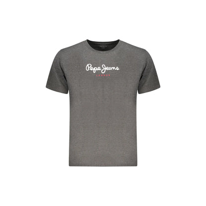 Pepe Jeans T-Shirt Maniche Corte Uomo Grigia Stampa Logo Grigio - foto prodotto