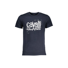 Cavalli Class T-Shirt Maniche Corte Uomo Blu Stampa