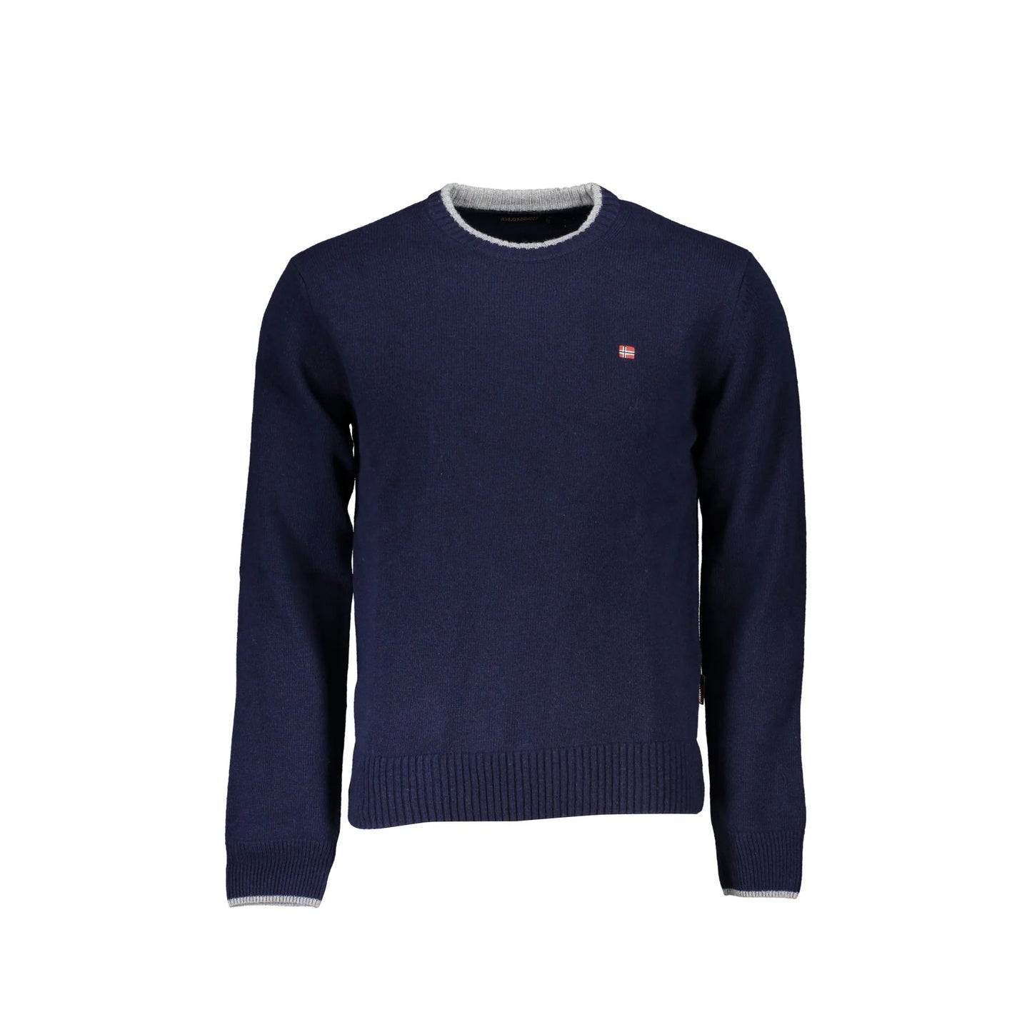 Napapijri Maglione Uomo Blu Ricamo Maglie - foto prodotto