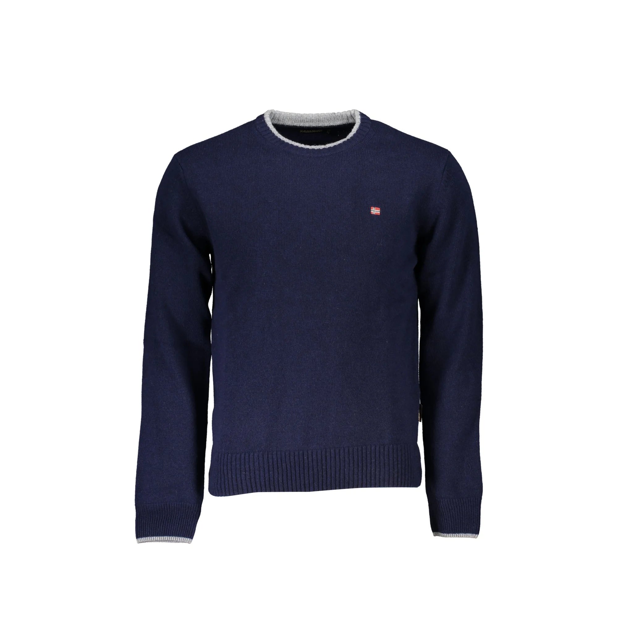 Napapijri Maglione Uomo Blu Ricamo Maglie - foto prodotto