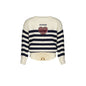 Guess Jeans Maglia Bambina Bianca A Righe Logo Maglie bambino Bianco - foto prodotto