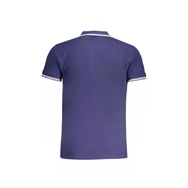 Cavalli Class Polo Uomo Blu Maniche Corte Cotone Ricamo Logo - vista 2