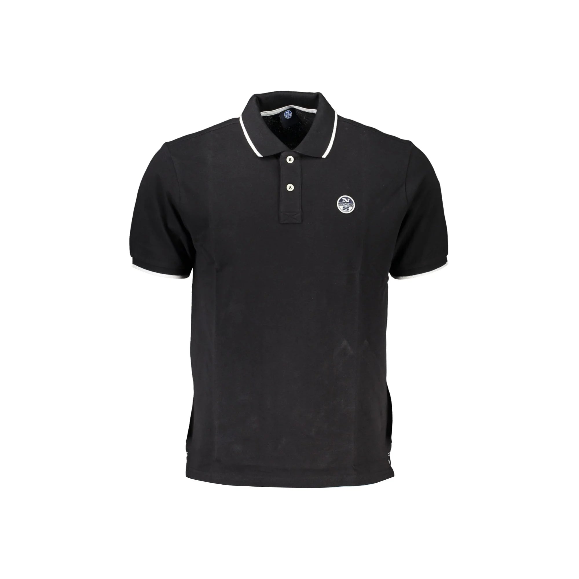 North Sails Polo Maniche Corte Uomo Nera Logo Nero - foto prodotto