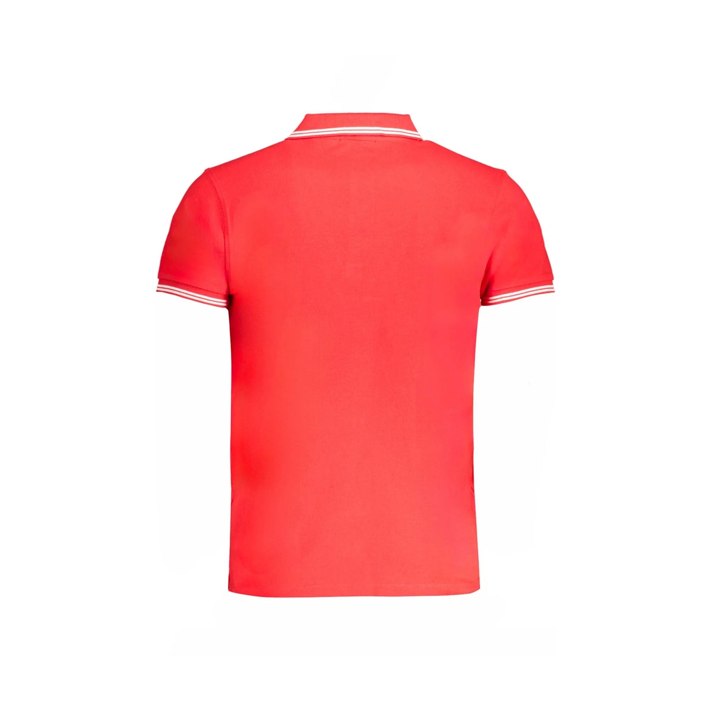Cavalli Class Polo Uomo Rossa Maniche Corte Contrasto Ricamo Logo rosso - vista 2