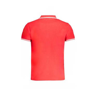 Cavalli Class Polo Uomo Rossa Maniche Corte Contrasto Ricamo Logo rosso - vista 2