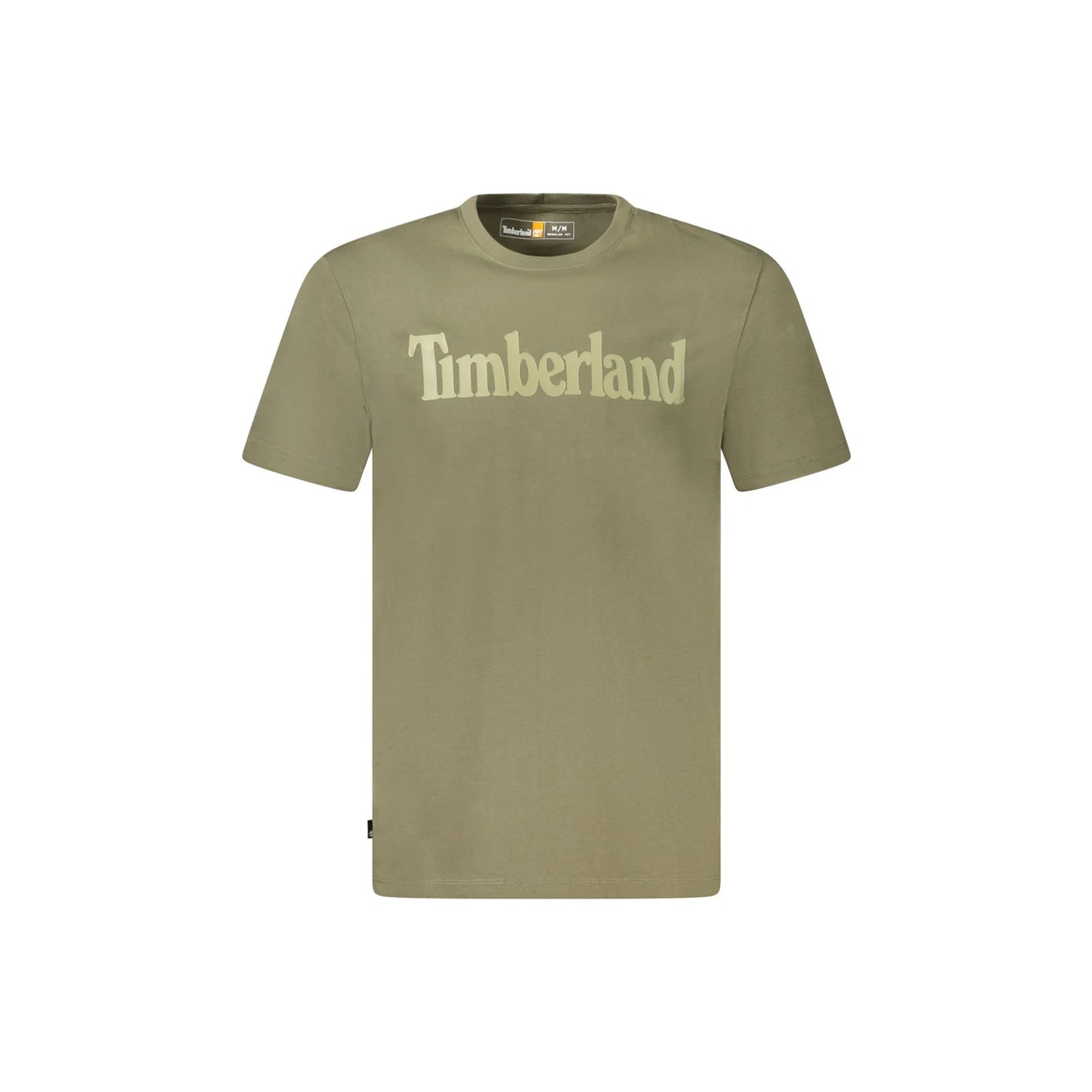 Timberland T-Shirt Maniche Corte Uomo Verde Stampa Logo - foto prodotto