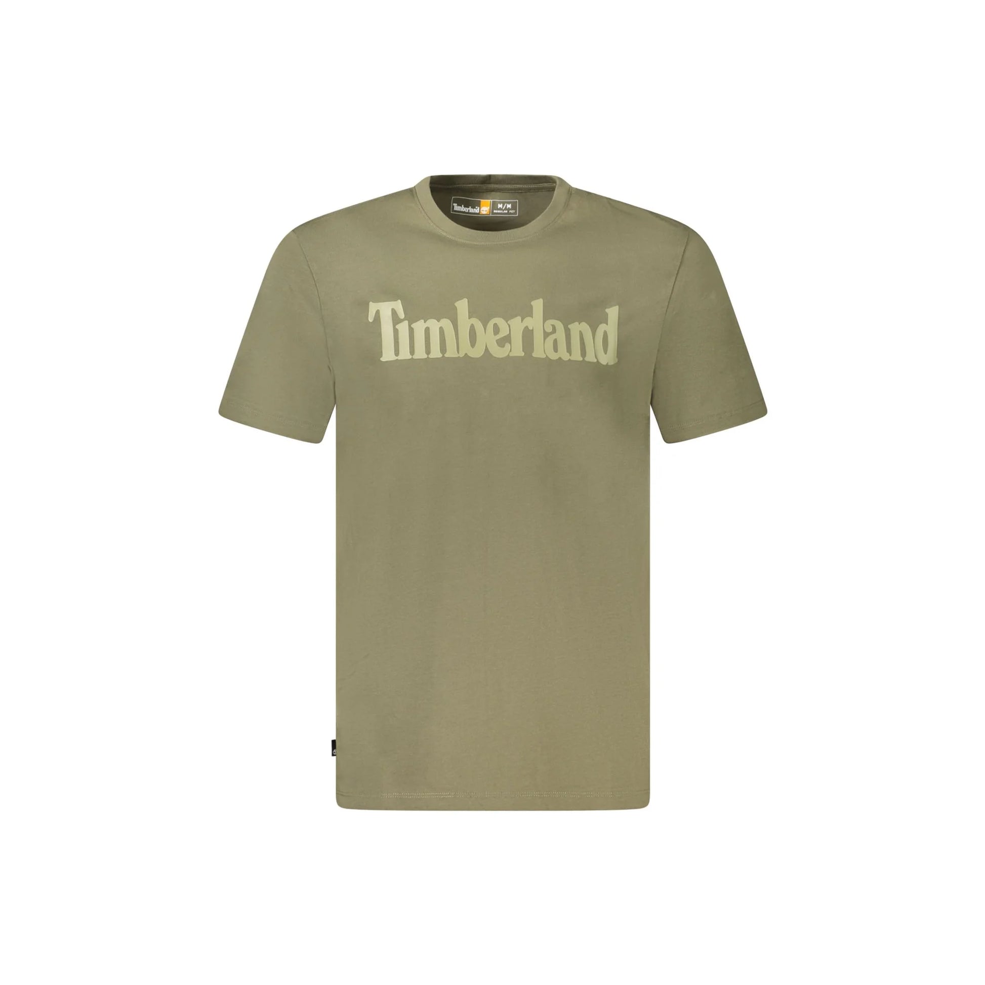 Timberland T-Shirt Maniche Corte Uomo Verde Stampa Logo - foto prodotto