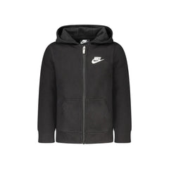 Nike Sweatshirt Manches Longues Unisexe Noire Fermeture Éclair Broderie