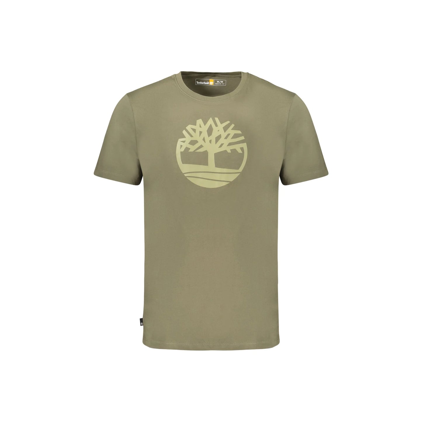Timberland T-Shirt Maniche Corte Uomo Verde Stampa Logo - foto prodotto
