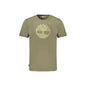 Timberland T-Shirt Maniche Corte Uomo Verde Stampa Logo - foto prodotto
