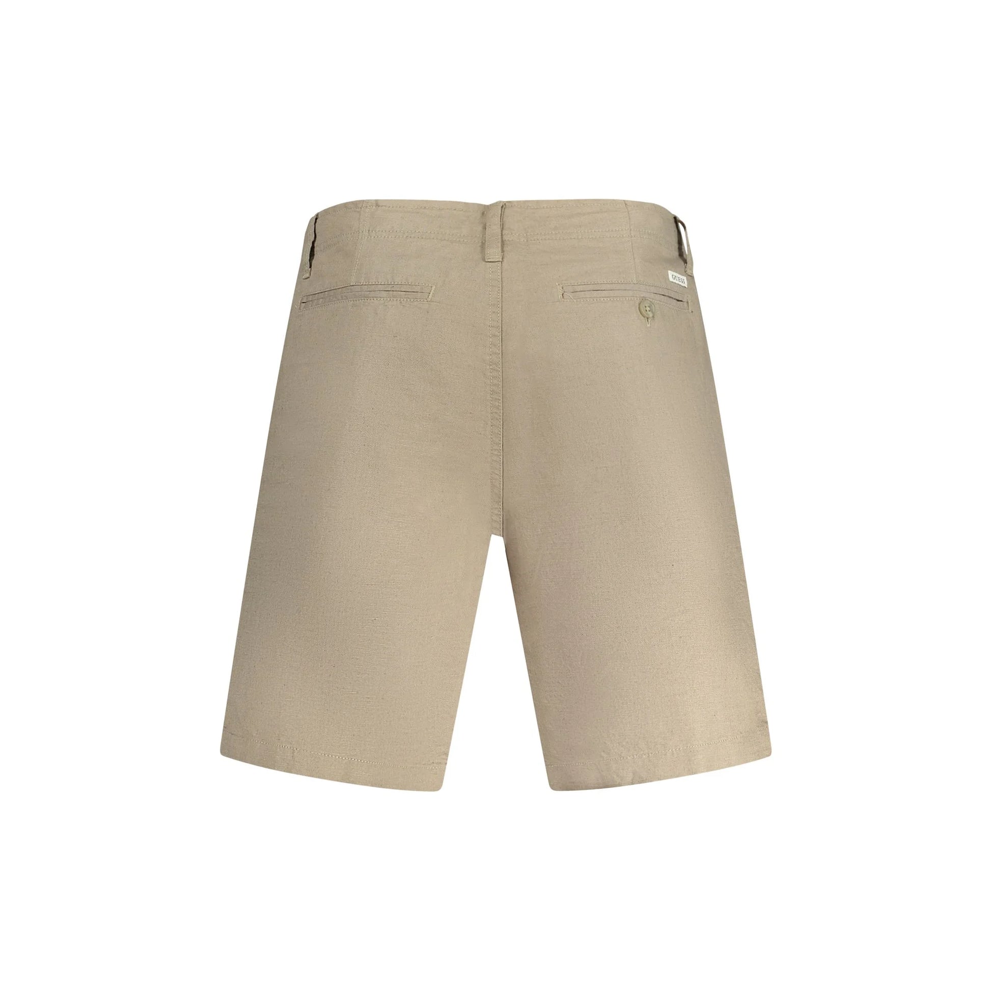 Guess Jeans Short Bermuda Uomo Marrone Logo Pantaloni - vista 2