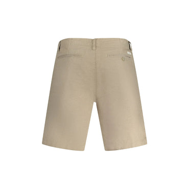 Guess Jeans Short Bermuda Uomo Marrone Logo Pantaloni - vista 2