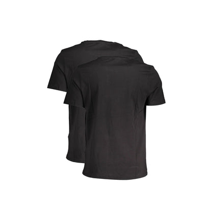 Fila T-Shirt Maniche Corte Uomo Nera Stampa Logo nero - vista 2