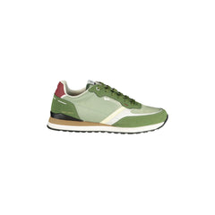 Gas Sneakers Men Green Logo Print