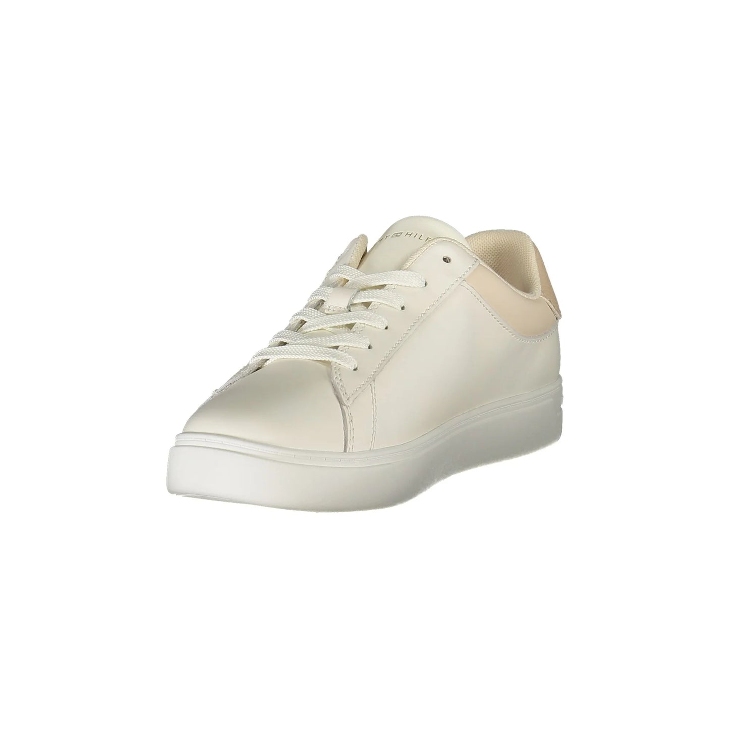 TOMMY HILFIGER Scarpe Sneakers Donna Beige con Dettagli a Contrasto e Plantare Removibile - vista 3