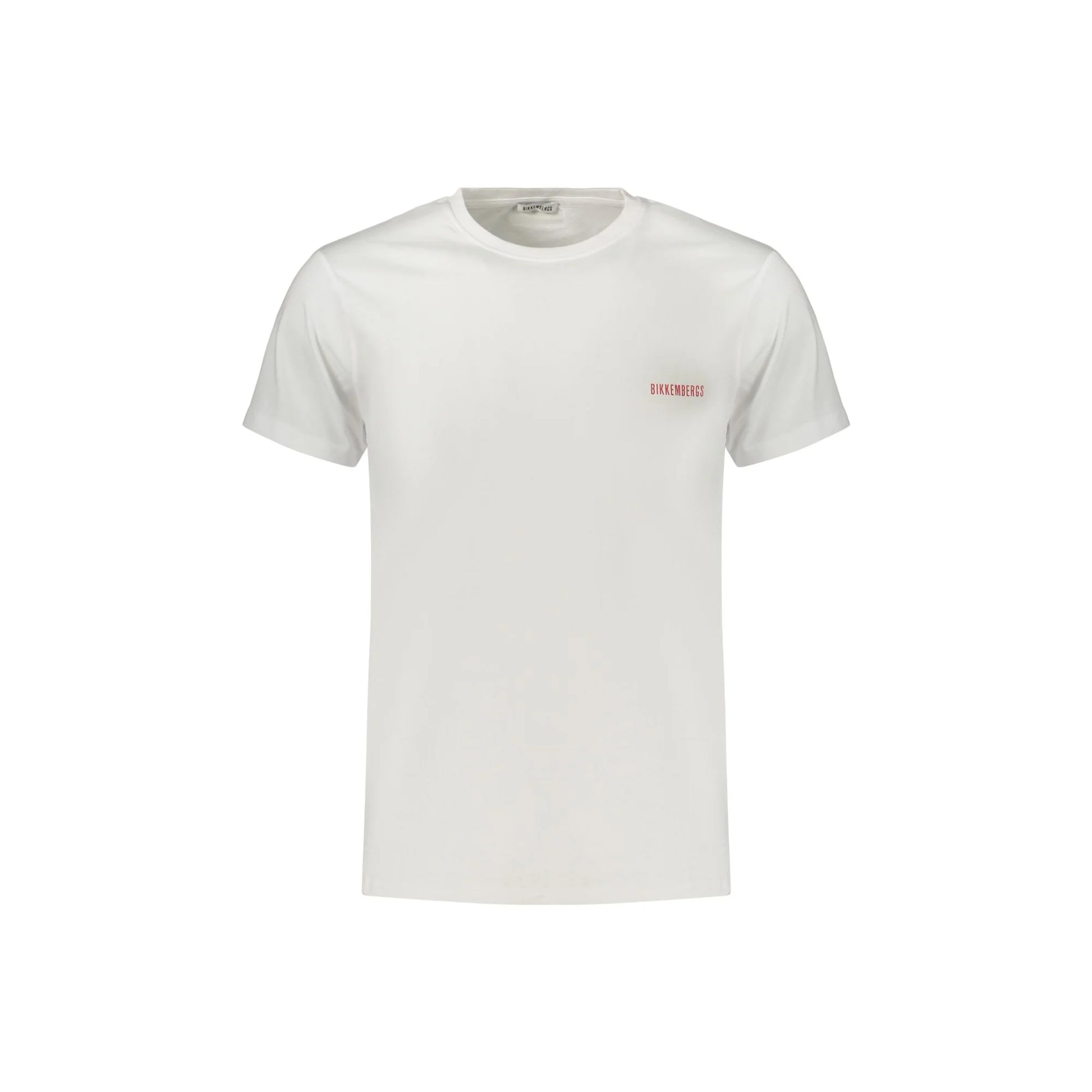BIKKEMBERGS T-SHIRT MANICHE CORTE UOMO BIANCO