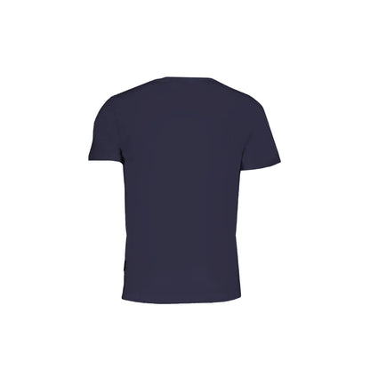 Napapijri T-Shirt Maniche Corte Uomo Blu Stampa Logo - vista 2