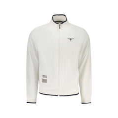 Accademia Militare Sweatshirt Manches Longues Homme Blanche Fermeture Éclair