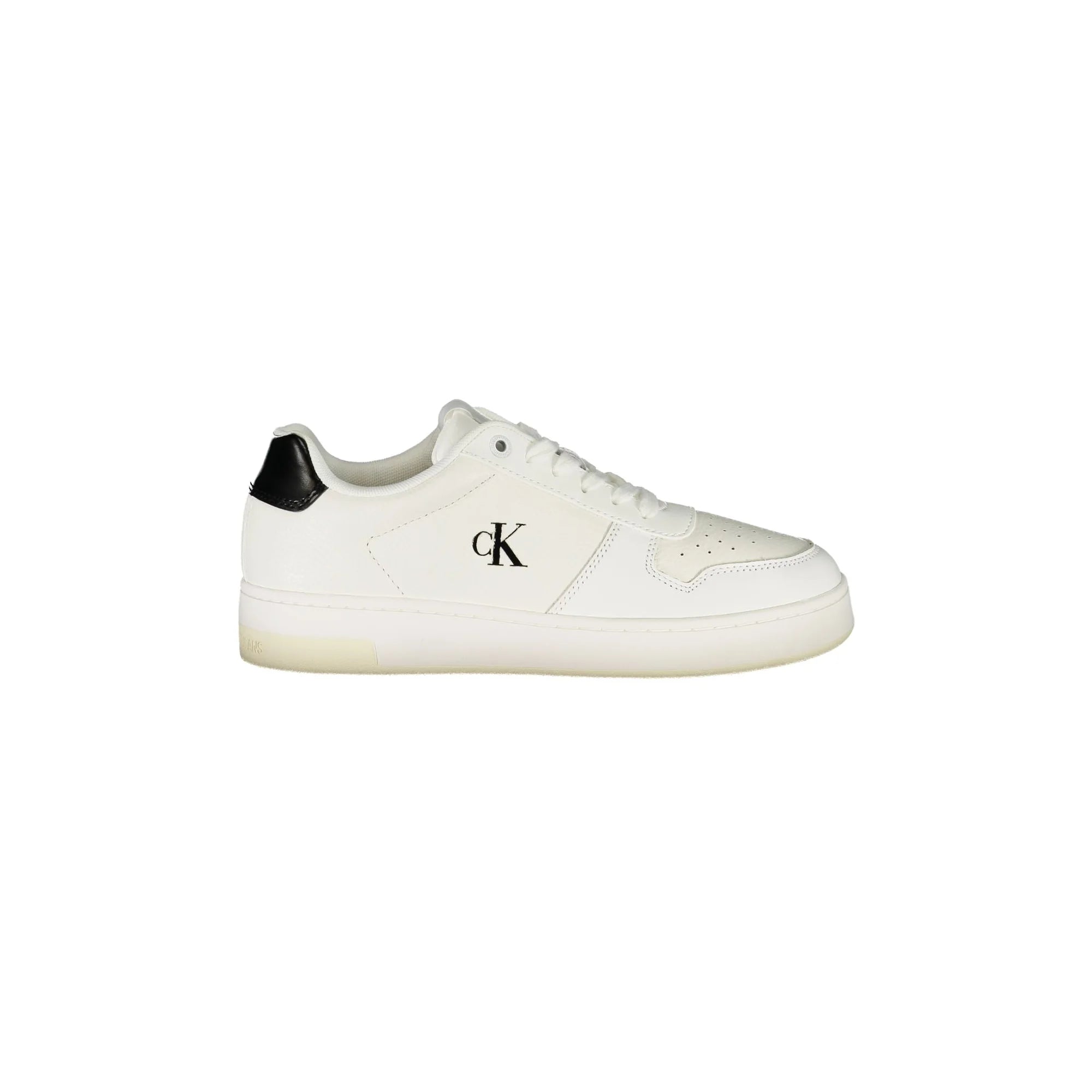 CALVIN KLEIN Calzatura Sportiva Donna Bianca con Dettagli Neri e Logo Sneakers Bianco - foto prodotto