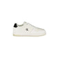 CALVIN KLEIN Calzatura Sportiva Donna Bianca con Dettagli Neri e Logo Sneakers Bianco - foto prodotto