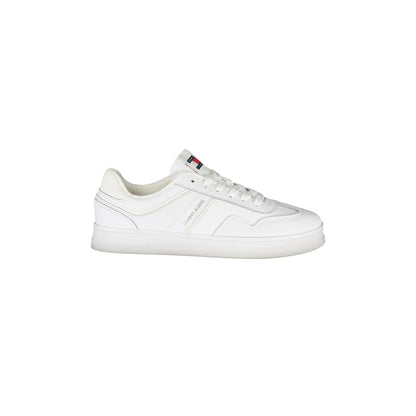 TOMMY HILFIGER Scarpe Sneakers Donna Bianche con Dettagli Ton sur Ton Bianco - foto prodotto