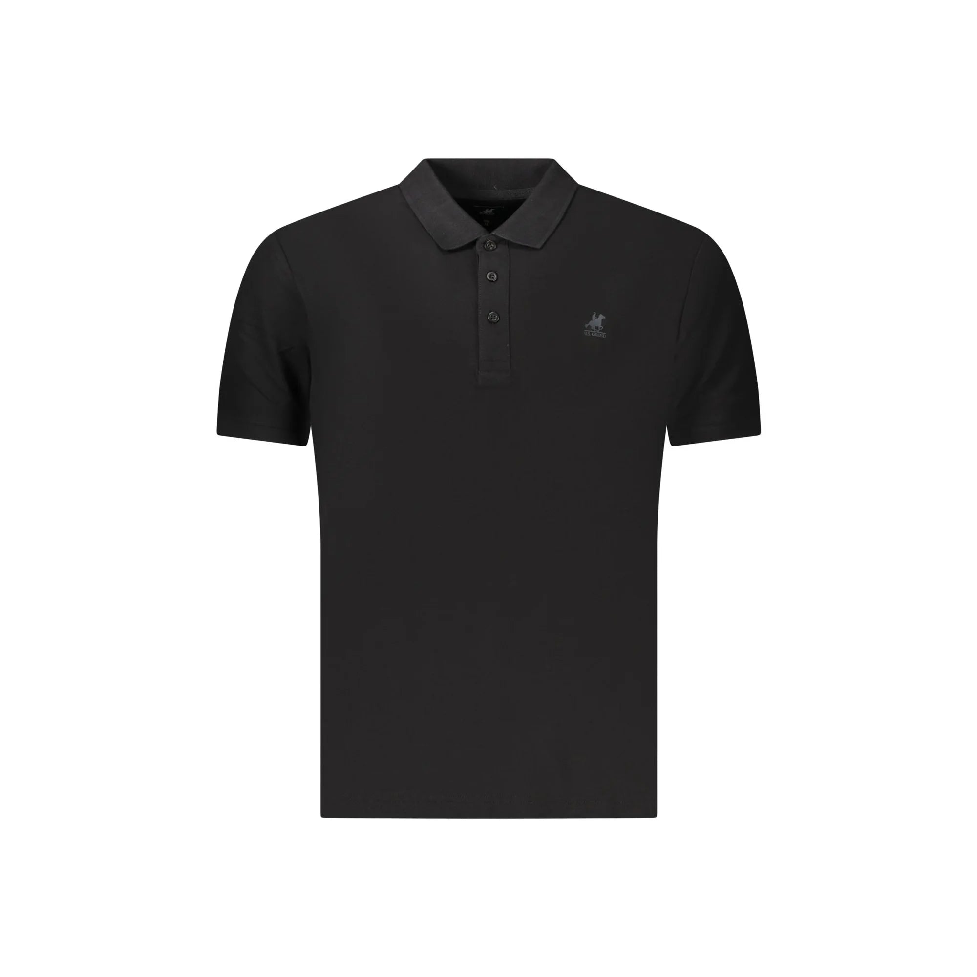 U.S. GRAND POLO MANICHE CORTE UOMO NERO