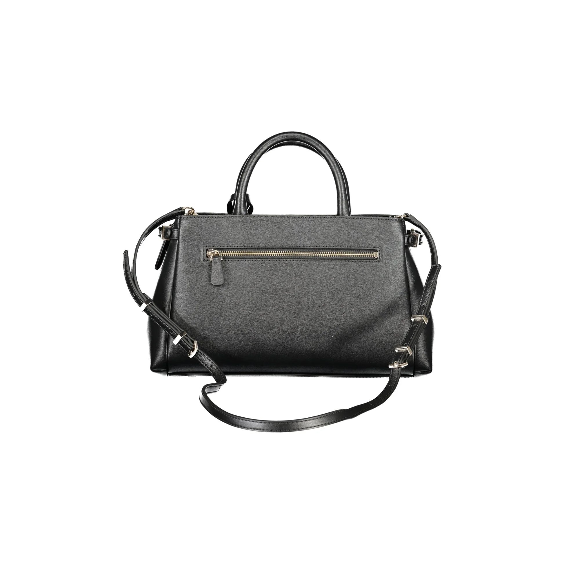 Guess Jeans Borsa a Tracolla Donna Nera Dettagli a Contrasto Borse nero - vista 2