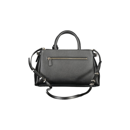 Guess Jeans Borsa a Tracolla Donna Nera Dettagli a Contrasto Borse nero - vista 2