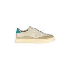 CALVIN KLEIN Baskets Homme Beige avec Lacets et Logo