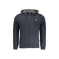 U.S. Grand Felpa Uomo Blu con Cappuccio Zip Felpata Tasche Logo Felpe - foto prodotto