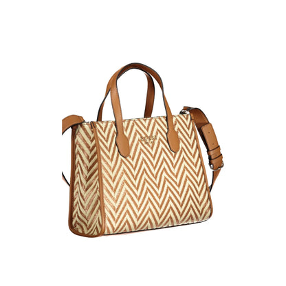GUESS JEANS Borsa Donna Silvana a Mano Marrone con Tracolla e Zip Borse - vista 3