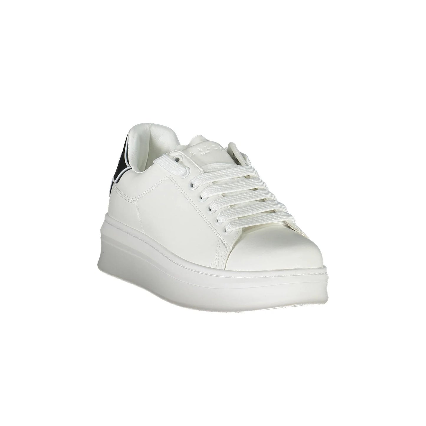 GAELLE PARIS Scarpe Sneakers Donna Bianche con Doppio Laccio a Contrasto bianco - vista 2