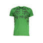 Cavalli Class T-Shirt Maniche Corte Uomo Verde Stampa - foto prodotto