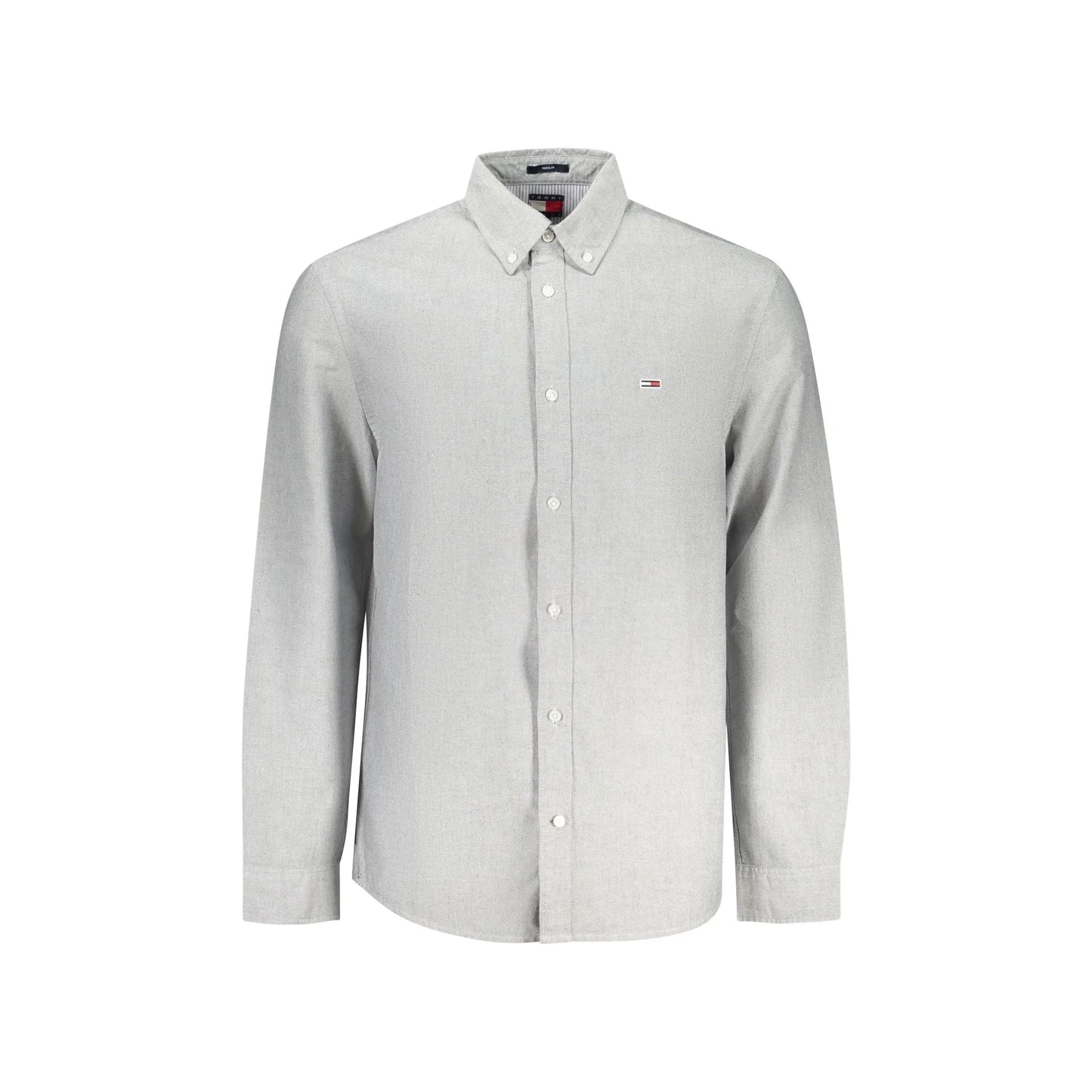 Tommy Hilfiger Camicia Maniche Lunghe Uomo Grigia Ricamo Camicie Grigio - foto prodotto