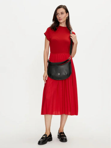 tommy hilfiger borsetta chic shoulder bag aw0aw16687 nero 8720636865331 - immagine 2