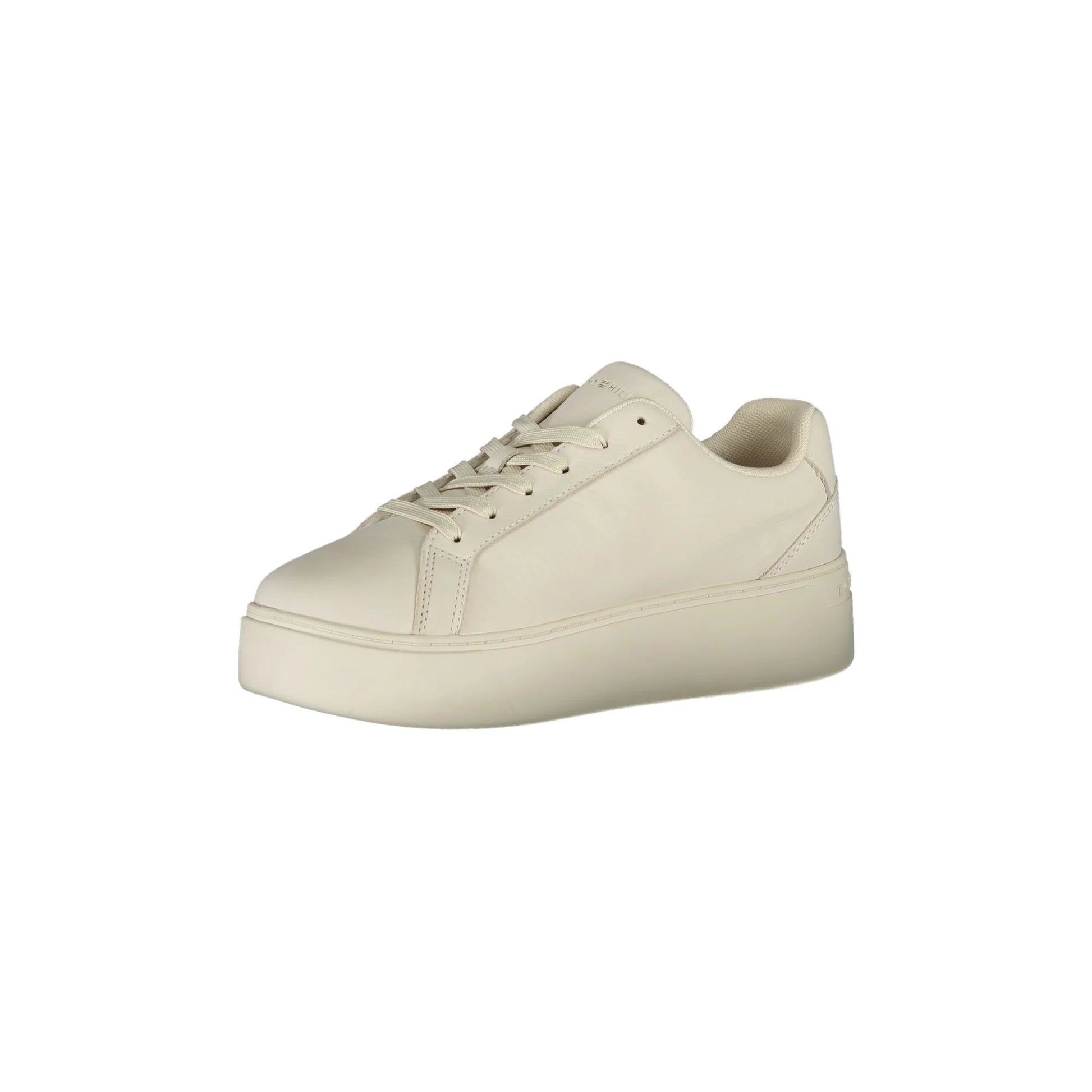 TOMMY HILFIGER Scarpe Sneakers Donna Bianche con Lacci e Logo bianco - vista 3