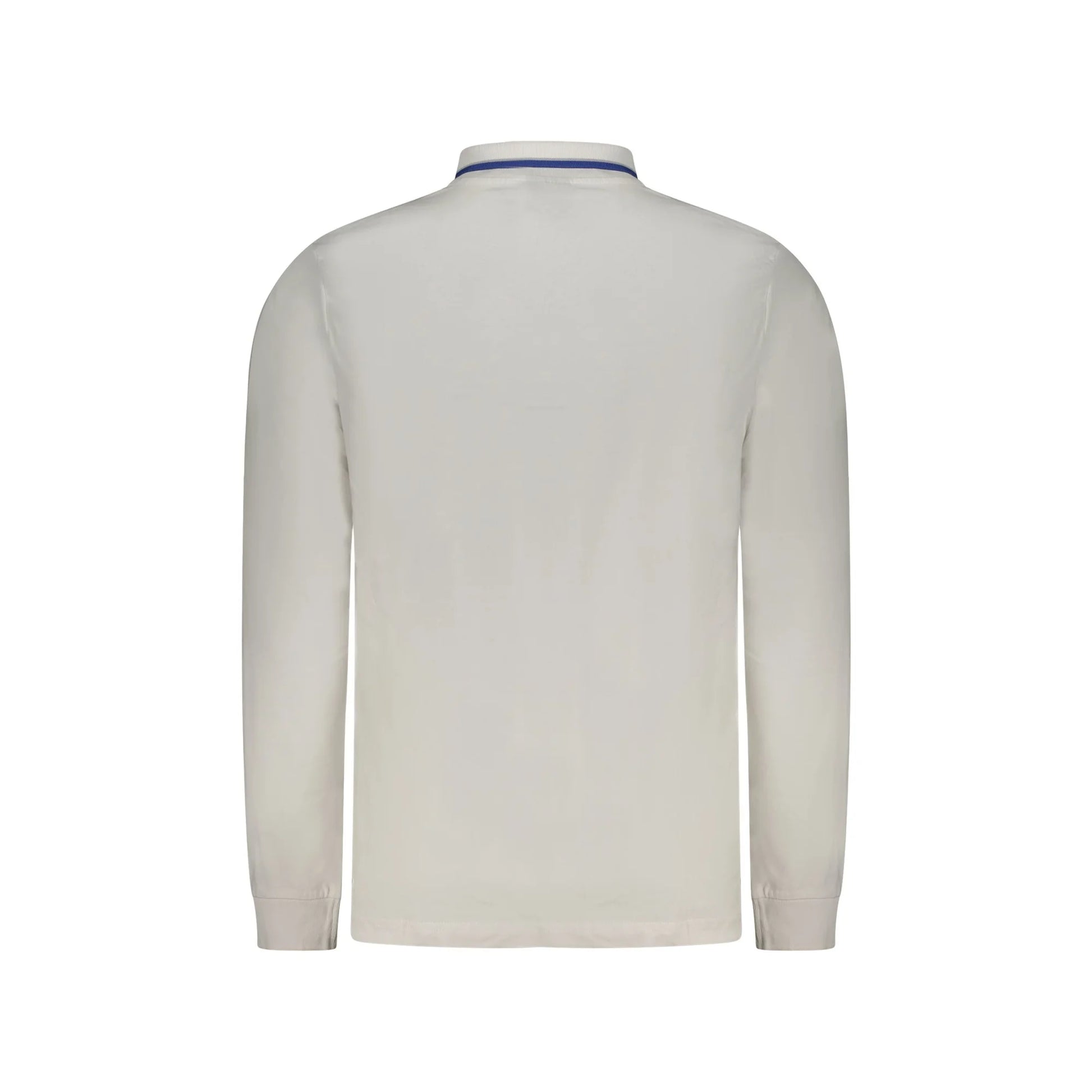 Norway 1963 Polo Uomo Bianca Maniche Lunghe Cotone Ricamo Logo bianco - vista 2