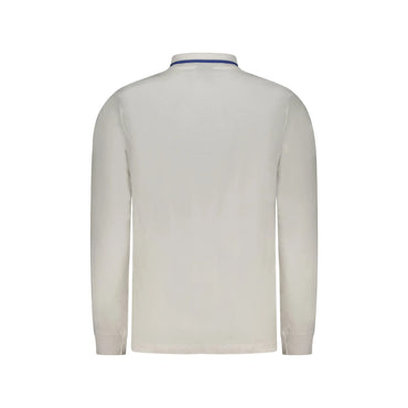 Norway 1963 Polo Uomo Bianca Maniche Lunghe Cotone Ricamo Logo bianco - vista 2