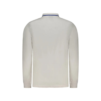 Norway 1963 Polo Uomo Bianca Maniche Lunghe Cotone Ricamo Logo bianco - vista 2